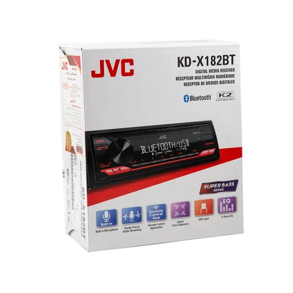 پخش دکلس بلوتوثی جی وی سی    JVC KD-X182BT